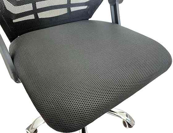 Офисное кресло руководителя Tehforward Flex хром Tilt Черный Днепр