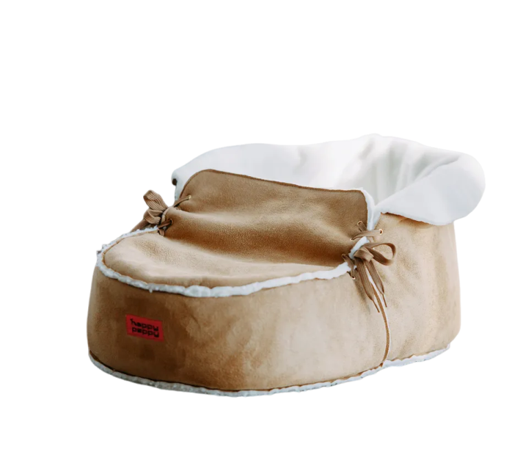 Лежак для собак і котів Happy Peppy (Хеппі Пеппі) Slipper Бежевий Запоріжжя - фото 1