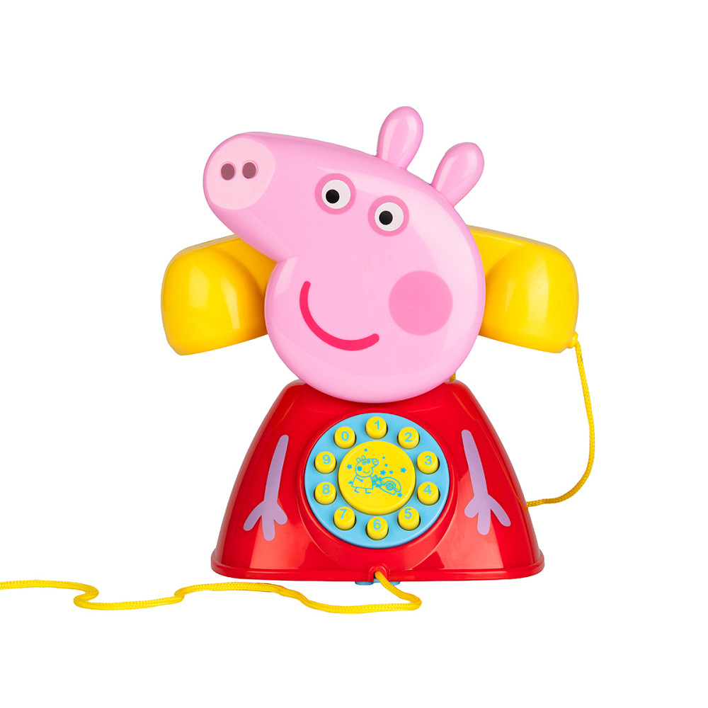 Іграшка-каталка на мотузочці Peppa - Телефон Пеппи Дніпро - фото 2
