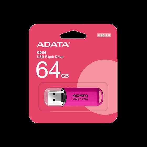 Флешка flash A-DATA USB 2.0 C906 64Gb Purple Pink AC906-64G-RPP Одеса