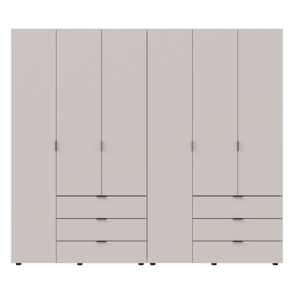 Комплект шаф для одягу Doros Гелар (2 шт.) 232,4х49,5х203,4 см Кашемір (DRS-011241) Львів - фото 1