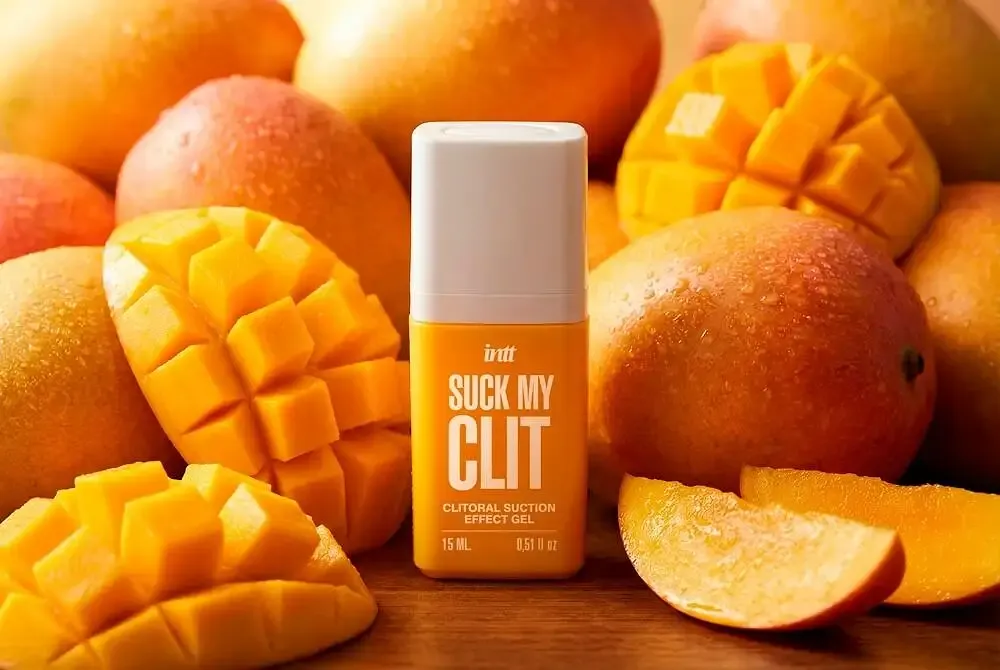 Смоктайзер для клітора Intt Suck My Clit Tropical Mango (15 мл), манго, гель з ефектом посмоктування Львів - фото 6