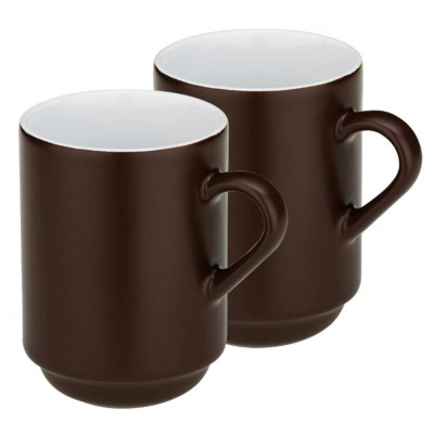 Набор чашек Kela Mattia 300 мл 2 шт Brown (12758) Винница - изображение 1