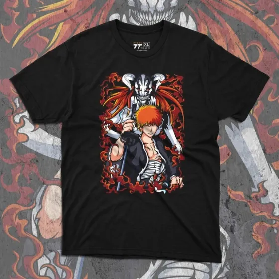 Футболка для подростка мальчика с принтом Блич Ичиго Куросаки 10 Размер 160 Anime10653 Днепр