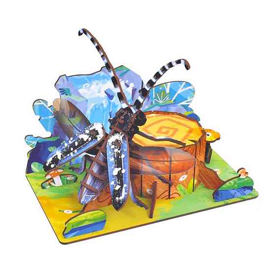 Дерев'яний пазл 3D "Batocera Horsfieldi" 68037W 58 деталей Вінниця