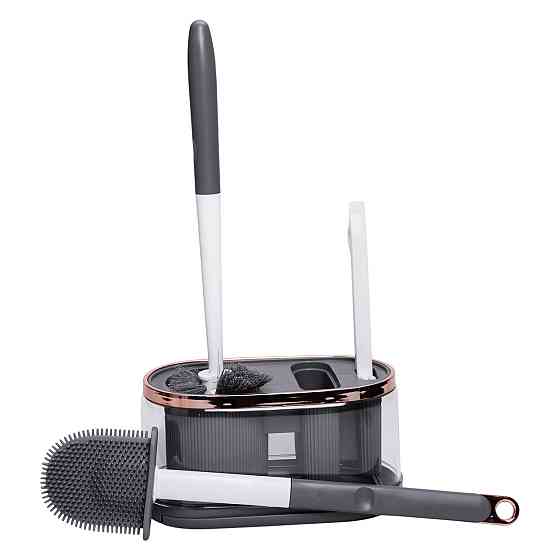 Настінний набір для туалету 3 в 1: ершики та щітка Київ