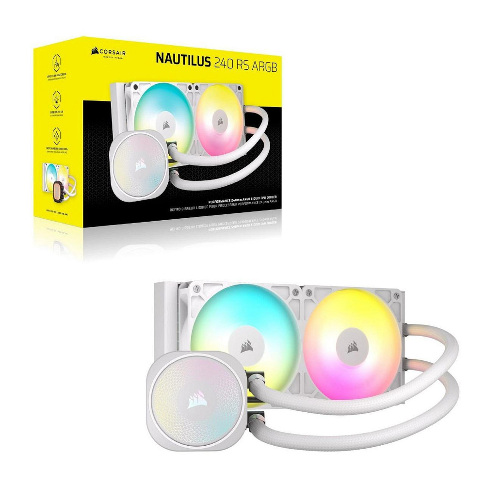 Система водяного охолодження Corsair Nautilus 240 RS ARGB White (CW-9060094-WW) ( 18528 ) Харків - фото 5