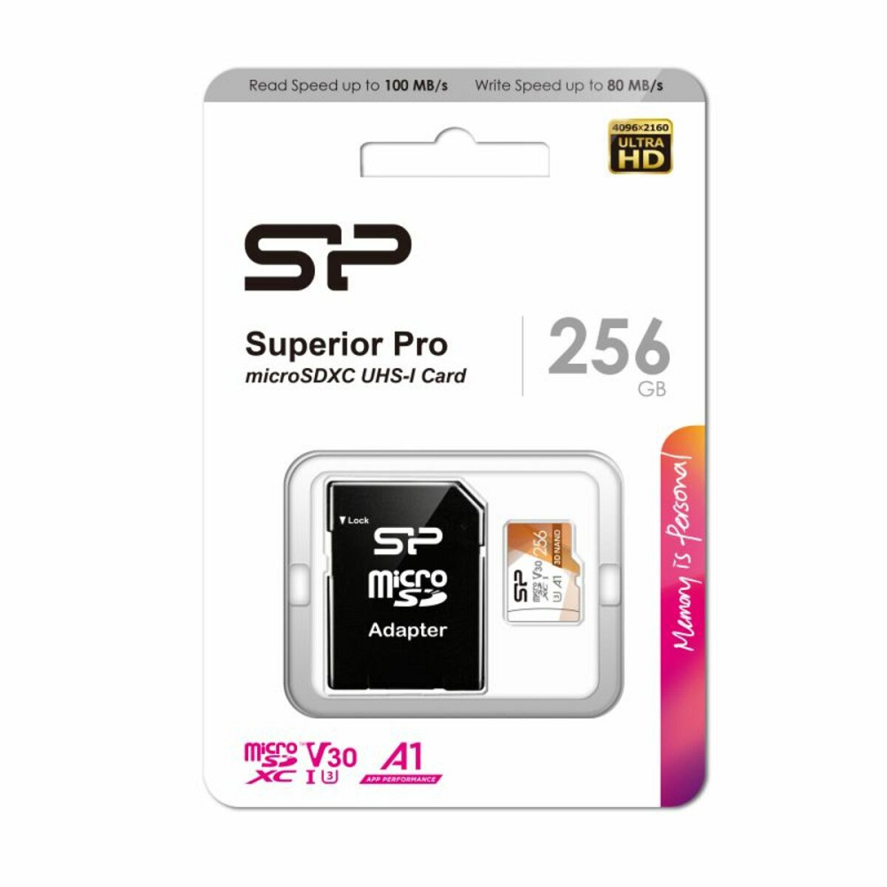 microSDXC (UHS-1 U3) SiliconPower Superior Pro Colorful 256Gb class 10 A1 V30 (adapter SD) Київ - фото 2