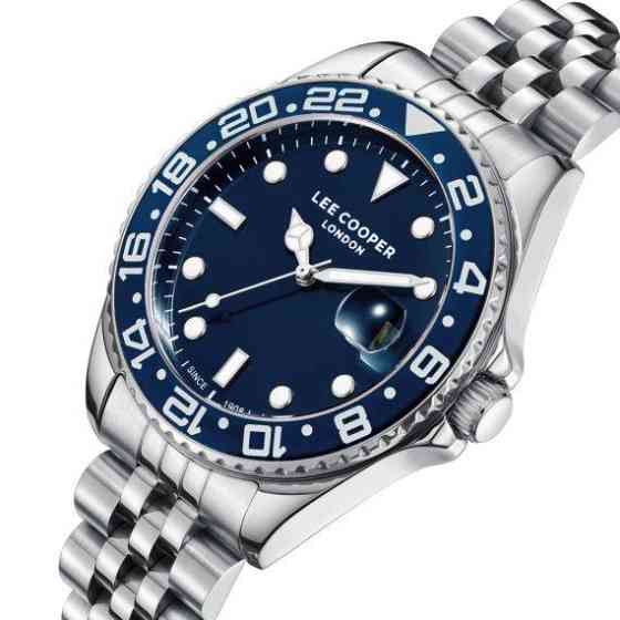 Годинник чоловічий наручний водонепроникний Lee Cooper Daytona (Синій) Вінниця
