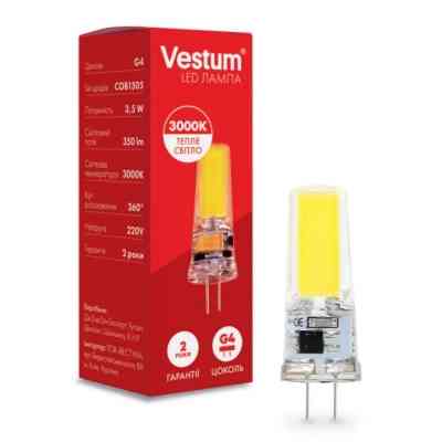 Лампочка Vestum LED COB G4 3,5W 3000K 220V (1-VS-8101) Вінниця