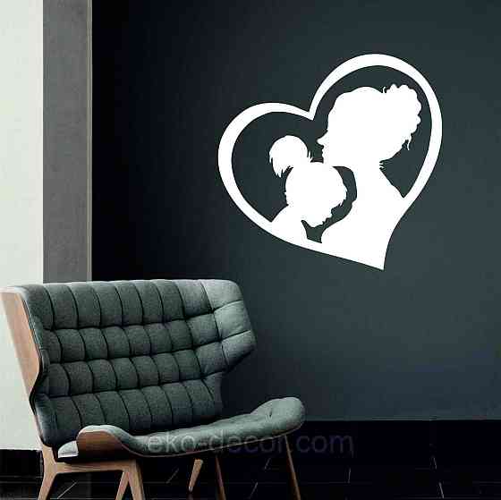 Декоративное настенное Панно «Мать и дитя», Декор на стену 50*48 см, Белый Киев