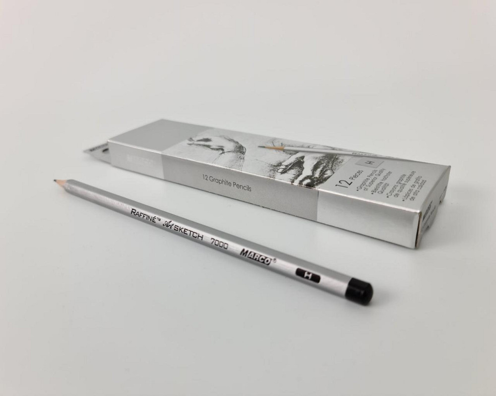 Карандаш простой набор 12шт тм. Марко №7000-H raffine (1 пачка) Харьков - изображение 3