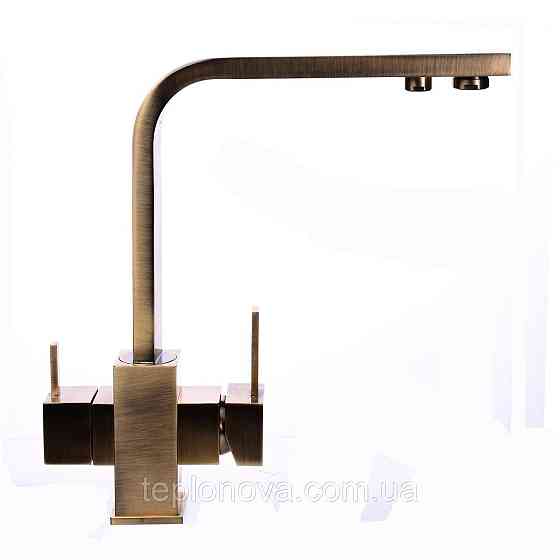 Смеситель для кухни под осмос Globus Lux LAZER GLLR-0111-9-BRONZE Черновцы