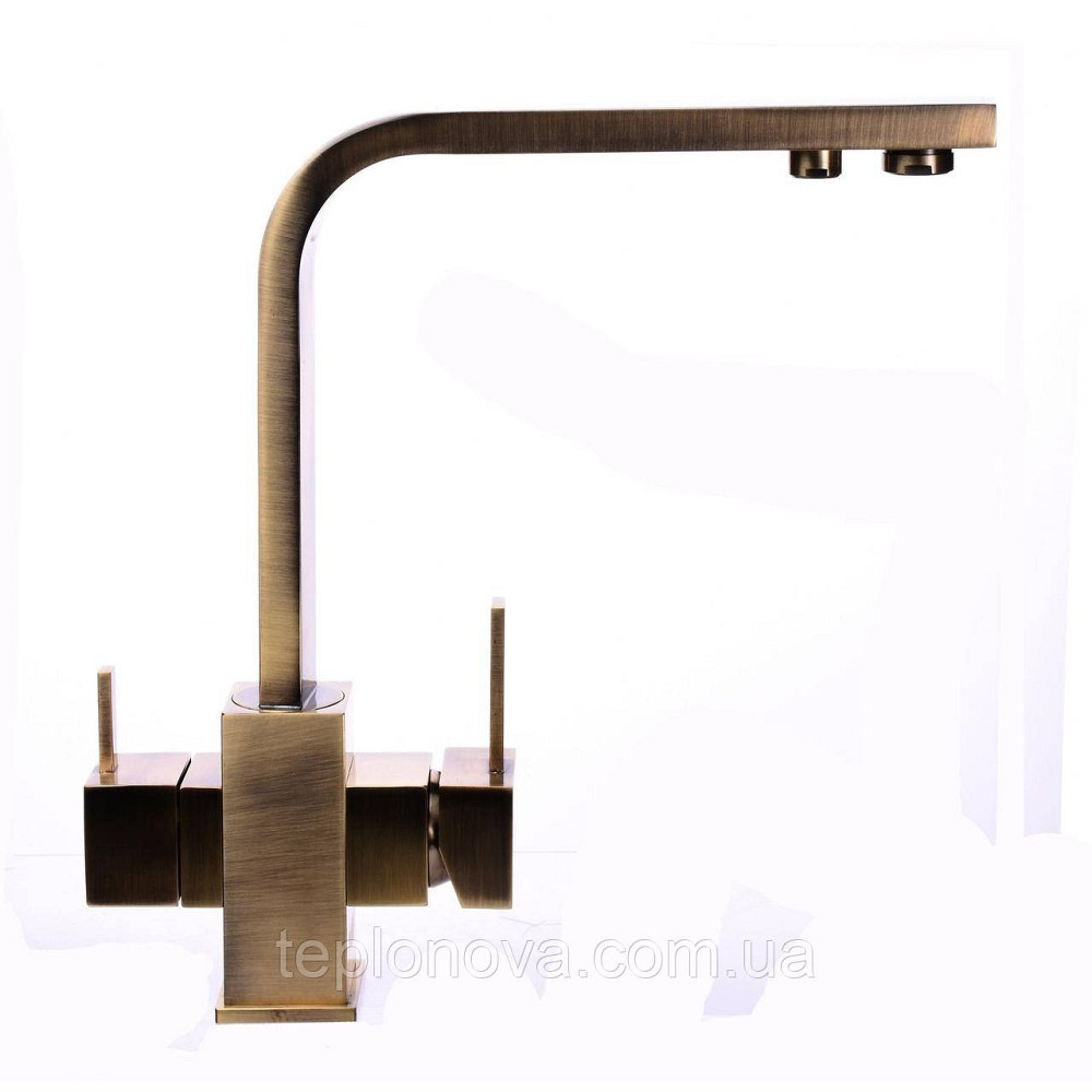 Смеситель для кухни под осмос Globus Lux LAZER GLLR-0111-9-BRONZE Черновцы - изображение 2