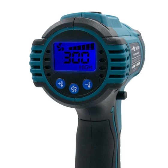 Акумуляторний фен PROFI-TEC DHG550PT_1 POWERLine LCD-дисплей : без АКБ, 350 – 550 °С (006118) Київ