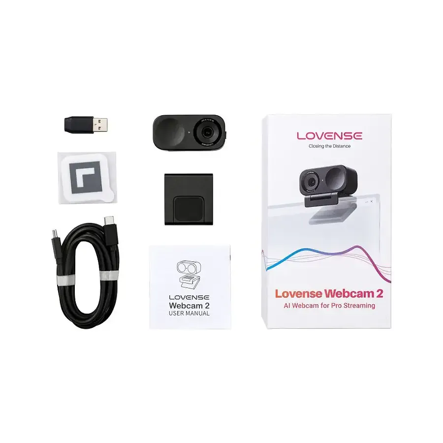 Вебкамера 4К зі штучним інтелектом Lovense WebCam 2, для стриму, активація чайовими Львів - фото 6