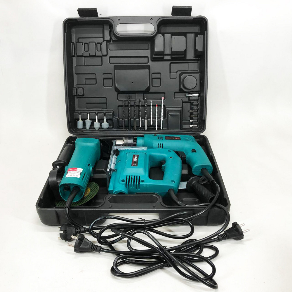 Набір електроінструментів 3в1: мережний ударний дриль, болгарка мережева, електричний лобзик потужний LN-12 Львів - фото 15