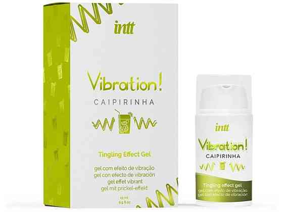 Рідкий вібратор Intt Vibration Caipirinha (15 мл), густий гель, дуже смачний, діє до 30 хвилин Sex Aura Київ