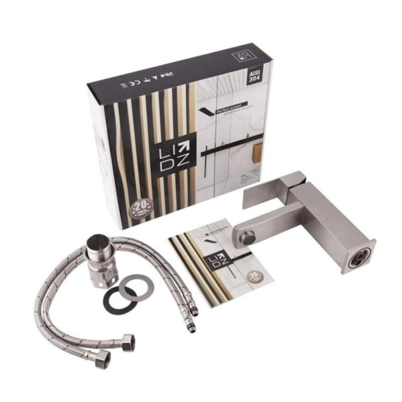 Смеситель для раковины Lidz (NKS) 10 30 001F, никель (LIDZNKS103000100) Киев - изображение 7