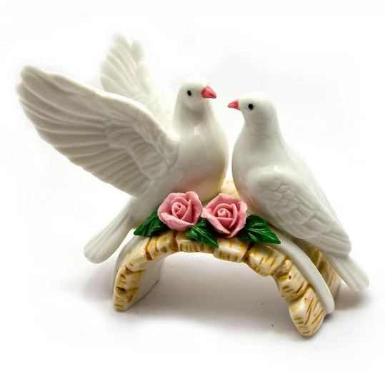 Статуэтка настольная Голуби фарфор Киев - изображение 1