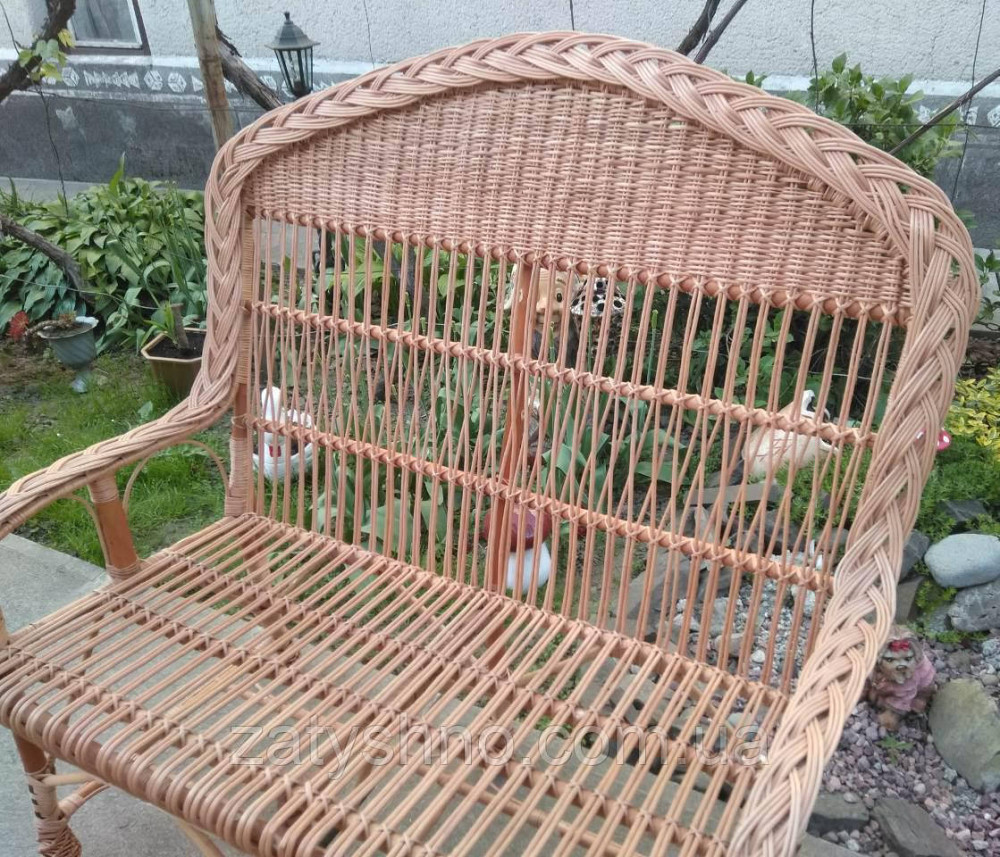 Диван из лозы  с высокой спинкой Киев - изображение 8
