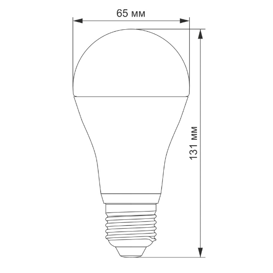 Лампа A65e 20W E27 4100 К 220V LED Videx Житомир
