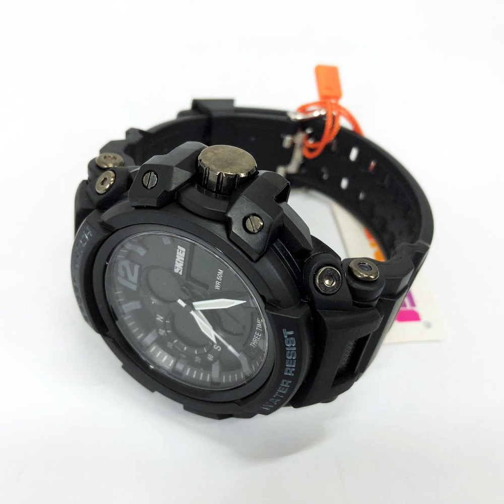 Армейские часы топ SKMEI 1343BK, Электронные наручные часы мужские тактические армейские для зсу HM-36 Львов - изображение 12