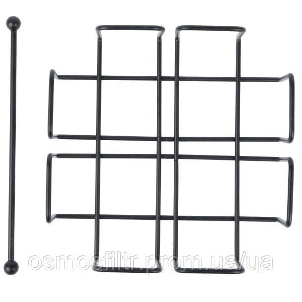 Серветниця Axentia Blackline з порошковим покриттям чорна 19х6.5x19 см (135561) Київ - фото 5