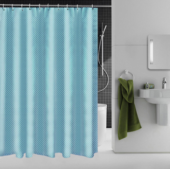 Штора для ванної Тканина Піка 180*180 см бірюза Харків - фото 1