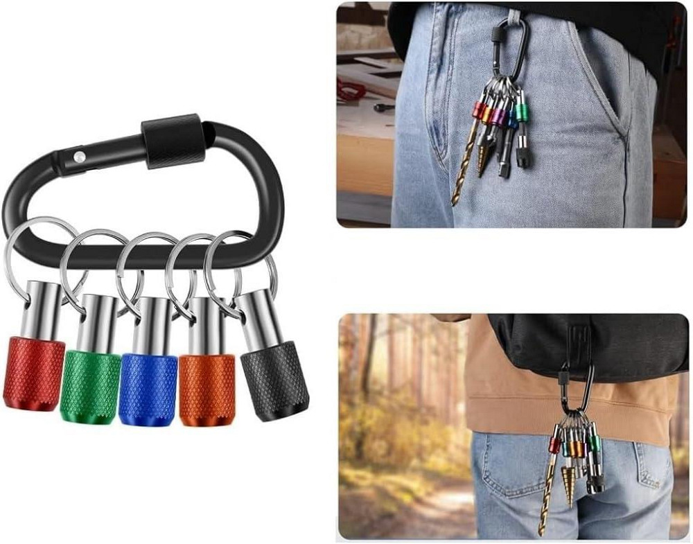 Набір тримачів для біт 1/4 на карабіні, 5 шт. Київ - фото 1