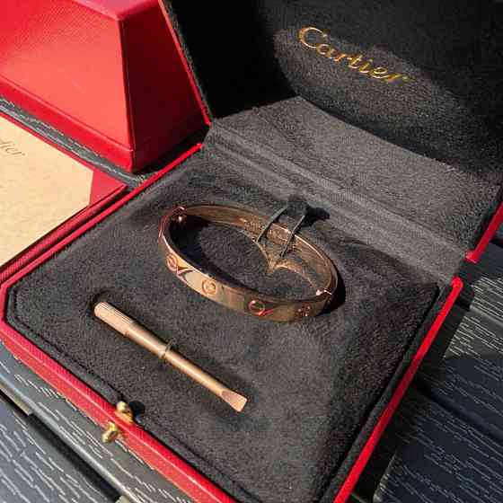 Cartier браслет love с отверткой розовое золото / Картье браслет с отверткой в розом золоте Одесса