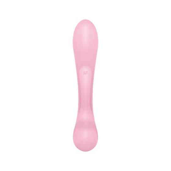 Двусторонний вибратор-кролик Satisfyer Triple Oh Pink, 3 мотора, рукоятка-массажер Sex Aura Киев