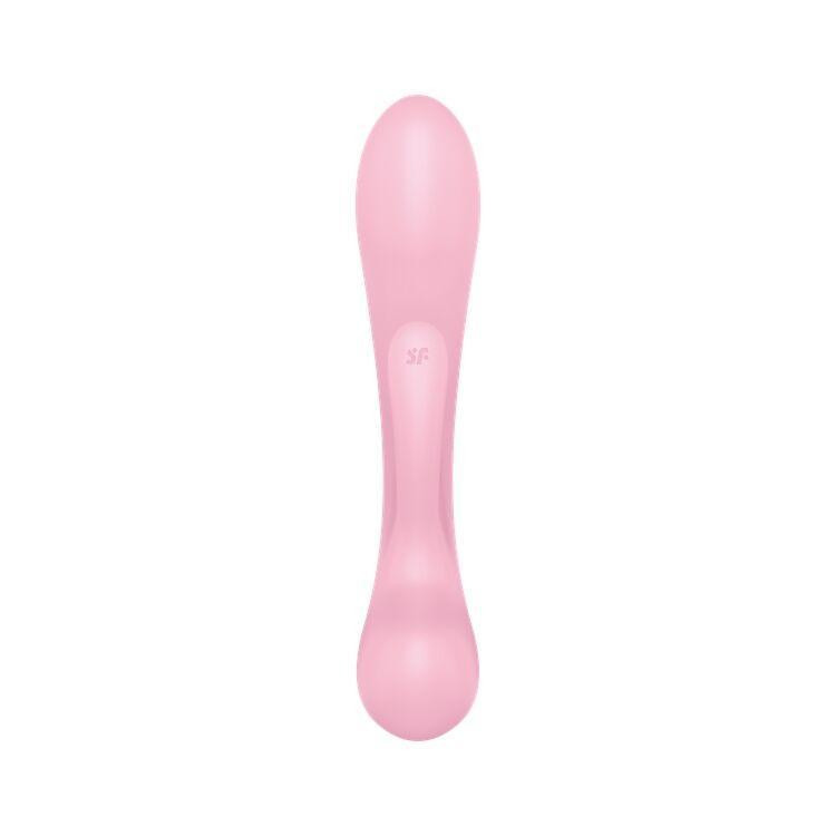 Двусторонний вибратор-кролик Satisfyer Triple Oh Pink, 3 мотора, рукоятка-массажер Sex Aura Киев - изображение 4