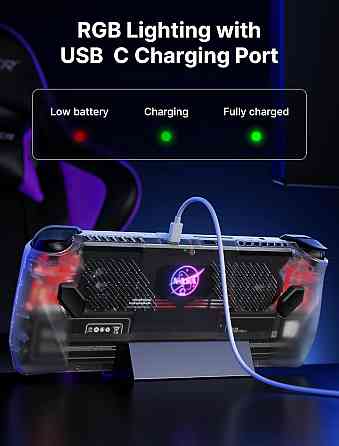 Прозрачная задняя панель JSAUX RGB для ASUS ROG Ally (2023), Clear Edition PC0110, аксессуары для корпуса сменный чехол Киев