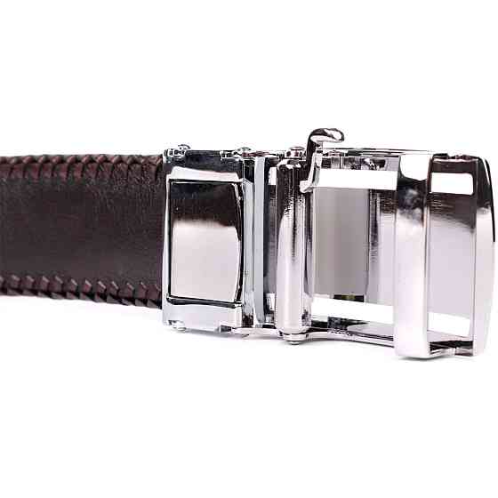 Ремень-автомат CROCODILE LEATHER 18171 из натуральной кожи крокодила Коричневый Киев