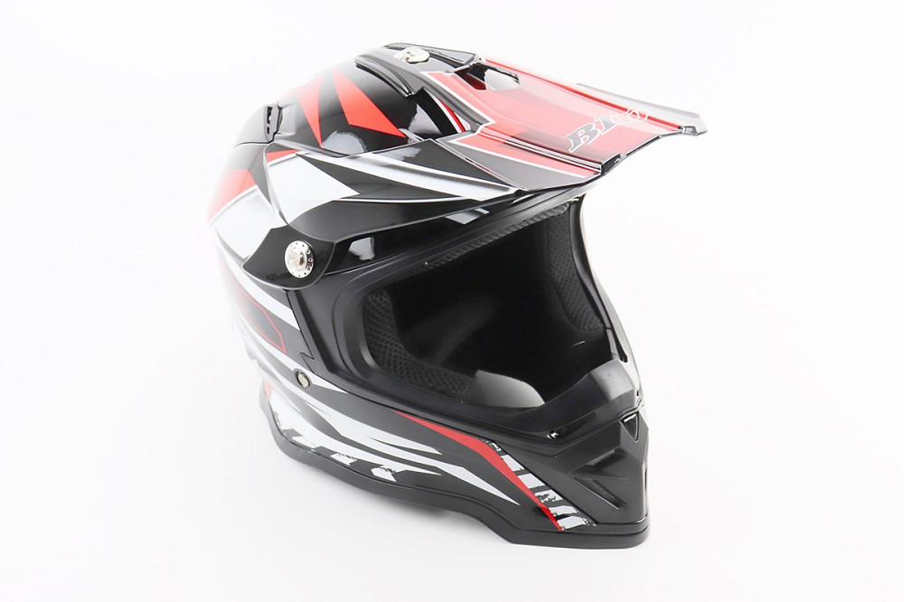 Шолом кросовий/ендуро/АТV BLD-819-7 L (59-60см), ЧОРНО-ЧЕРВОНИЙ Київ - фото 1