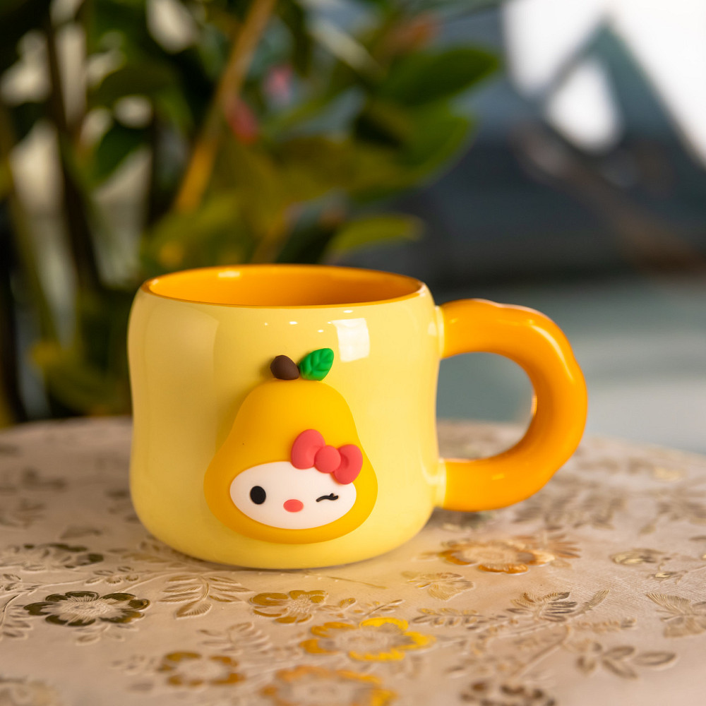 Кубок порцелянова з магнітом Sanrio 400 (мл) подарункова кружка прикольна чашка для дітей на подарунок Бежевий FM-37A Коломия - фото 1