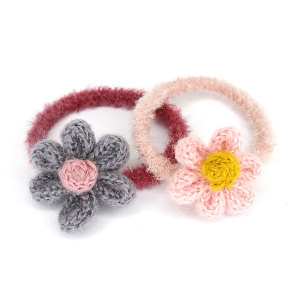 Резинка для волосся в'язана "Ромашка" 0300-729-1, 5 штук Вінниця - фото 2