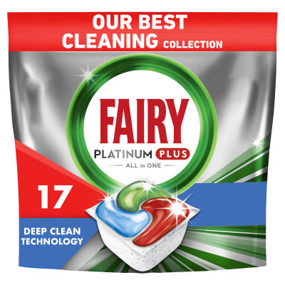 Таблетки для посудомоечных машин Fairy Platinum Plus All in One Fresh Herbal Breeze 17 шт. (8006540728772) Винница - изображение 1