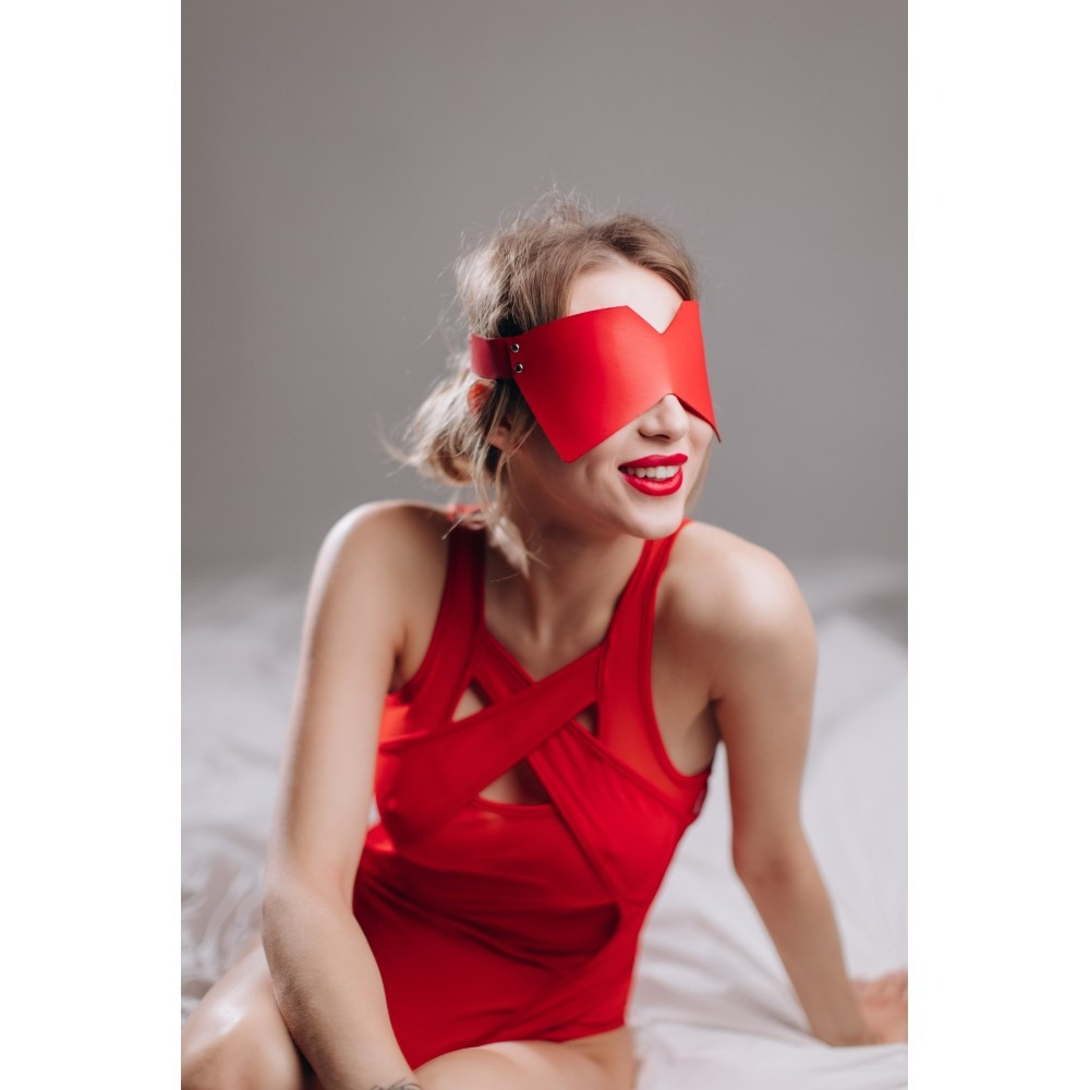 Маска на глаза MD3 RED полиуретан Sex Aura Киев - изображение 3