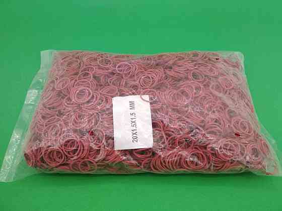 Резинка для денег фиксирующая  №20 ( красная)*1,5мм  1 кг 