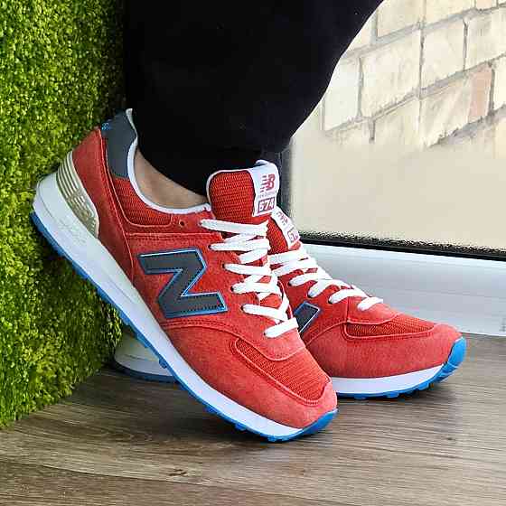 Чоловічі Кросівки New Balance 574 Червоні Нью Баланс (розміри: 41,43,45) Відео Огляд Дніпро