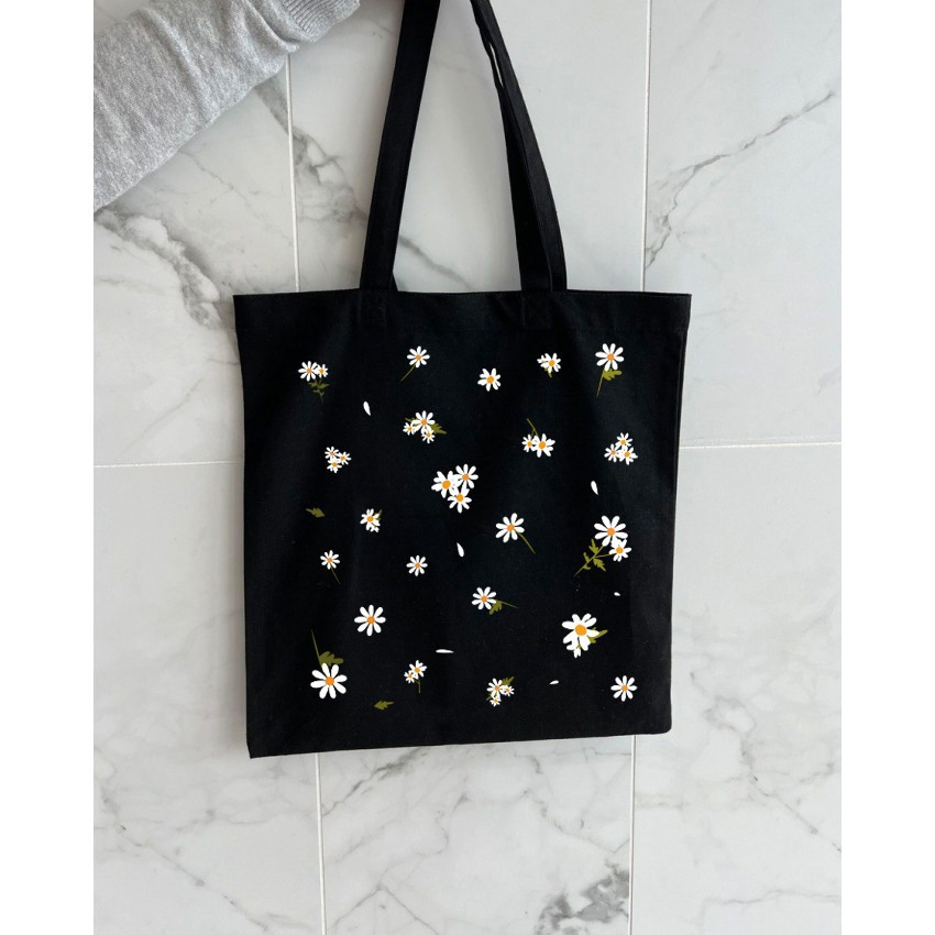 Екошопер BookOpt BK4091 Ромашки - сонячні квіти, чорний Киев - изображение 7