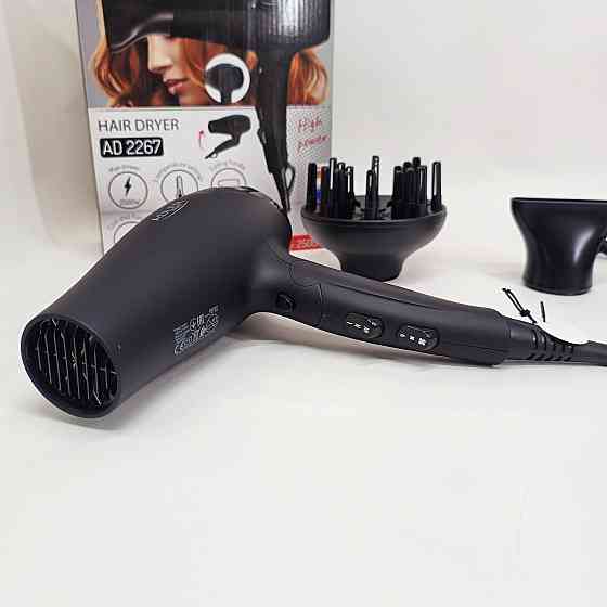 Мощный фен для сушки и укладки волос Adler AD 2267 2100Вт, Фен для легкой укладки волос UZ-18 Львов