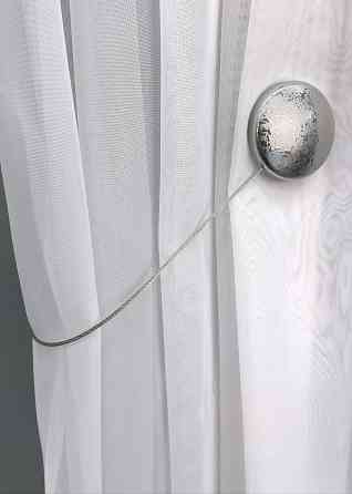 Магниты для штор и гардин Круг набор 2 шт Серебристый (81-142) Киев