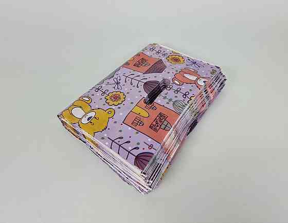 Пакет с прорезной ручкой (30*37+3) Мишки Леоми (50 шт) Харьков