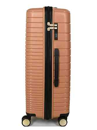 Валіза поліпропіленова MADISSON 33703 велика 75 см золотисто-рожева Київ