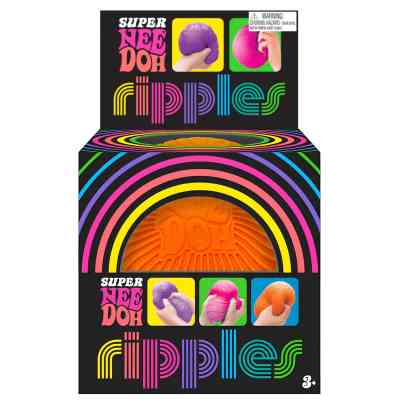 Антистресс NeeDoh серии Super – Яркие волны (оранжевый) (RSPND-5) Винница