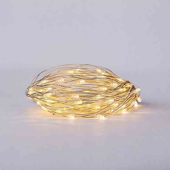 Гірлянда штора 2х2 м, 80 LED, білий провід, жовта Київ