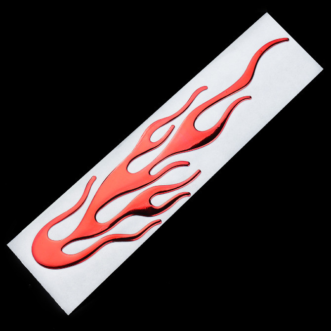 Наклейка Вогонь опукла на авто-мото Київ - фото 1